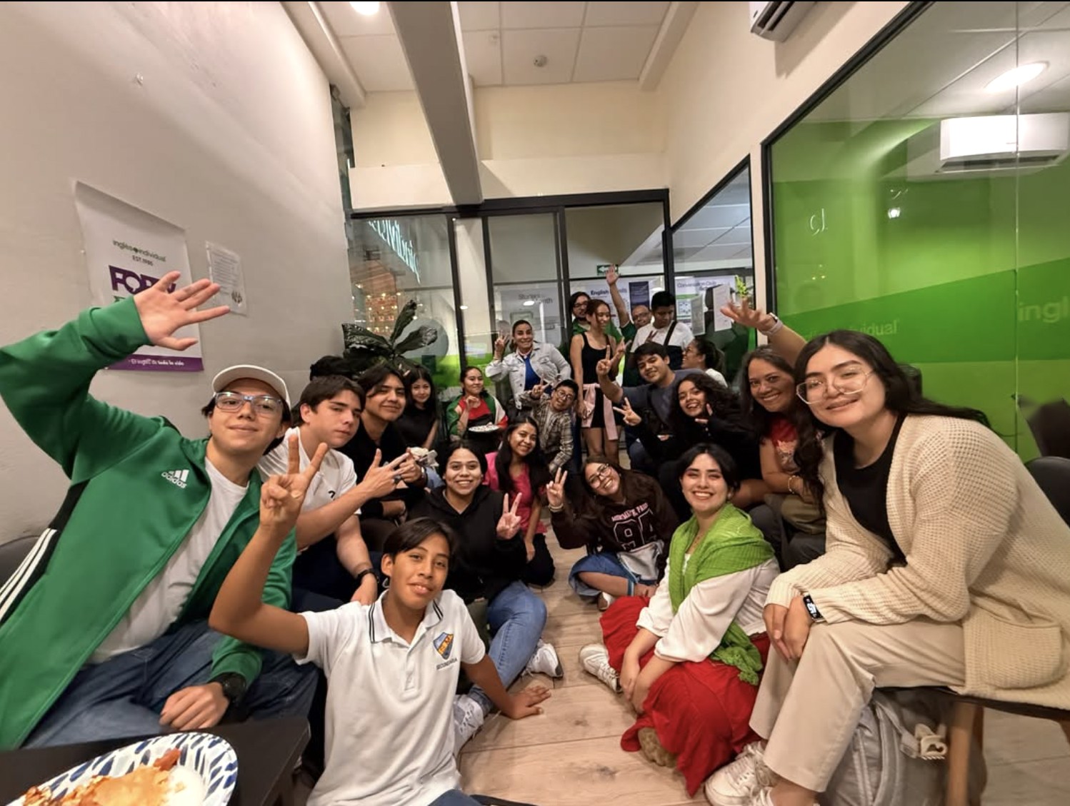 Alumnos de inglés individual reunidos, Campus Coyoacán